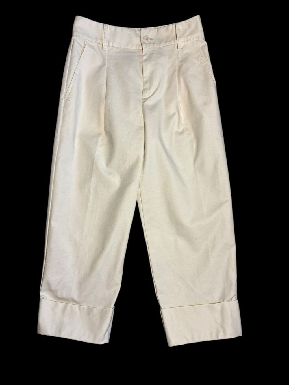 Ralph Lauren Black Label Cropped Winter White Pants Ladies 0